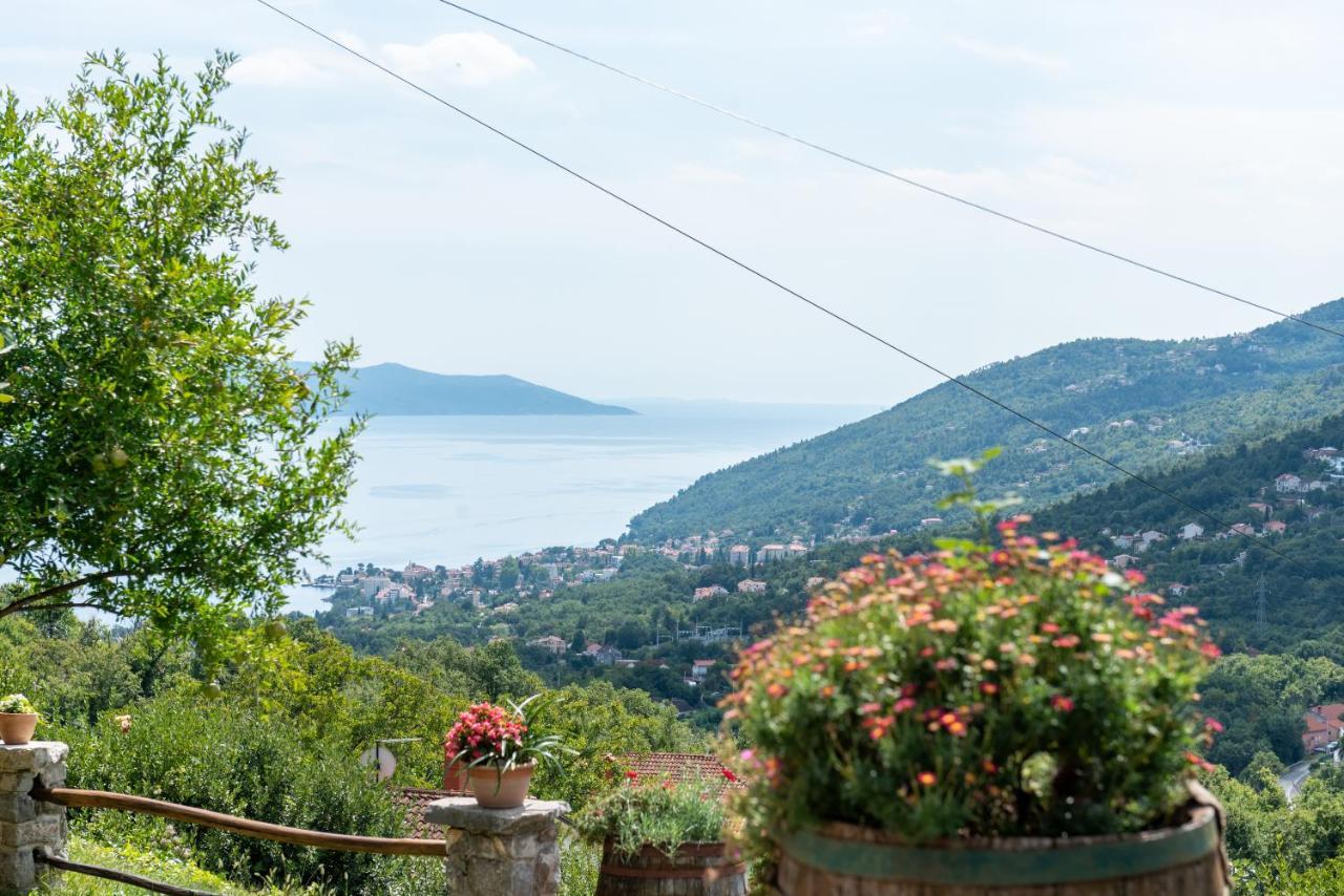 Sea View Apartment With Garden Near Opatija Veprinac Esterno foto