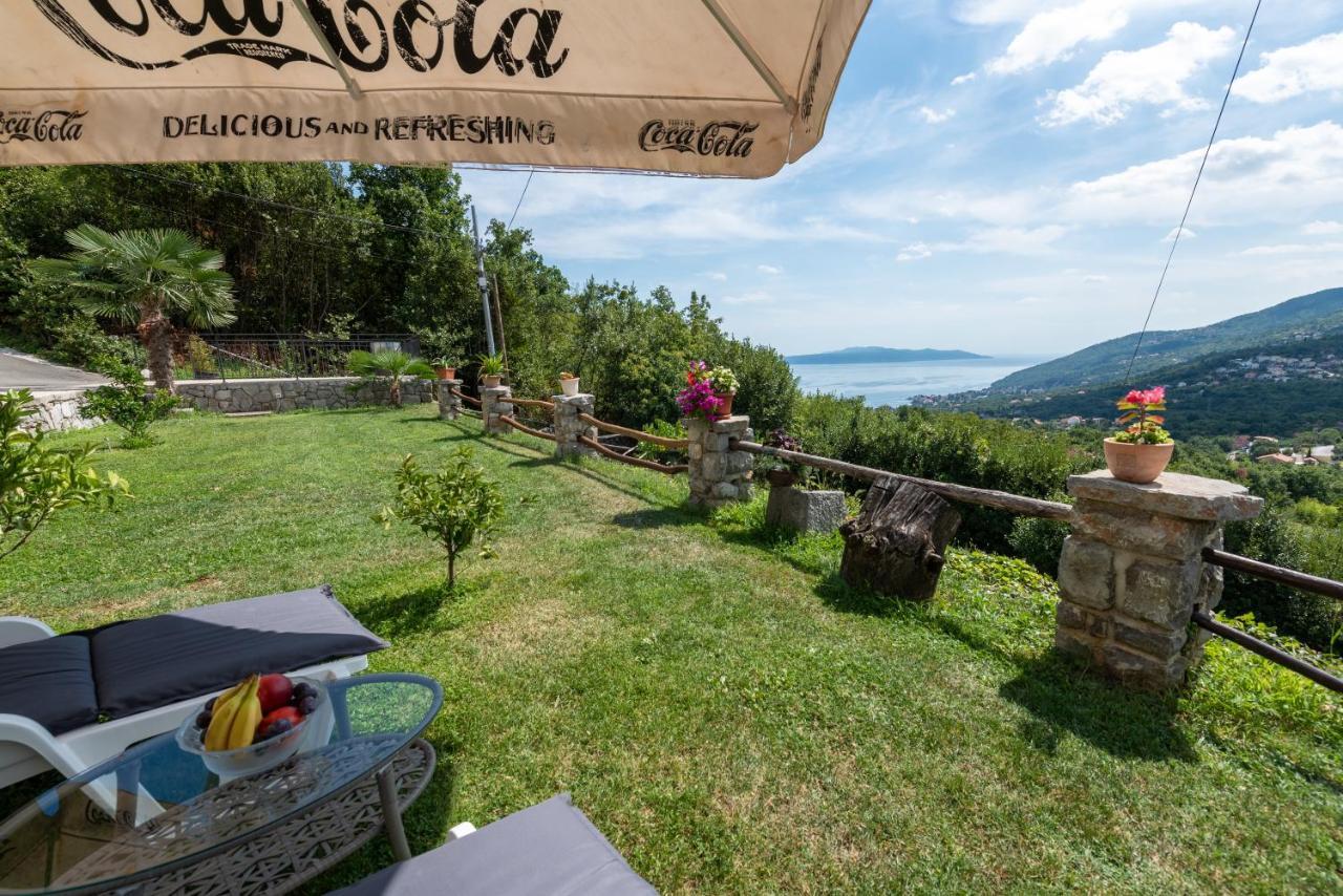 Sea View Apartment With Garden Near Opatija Veprinac Esterno foto