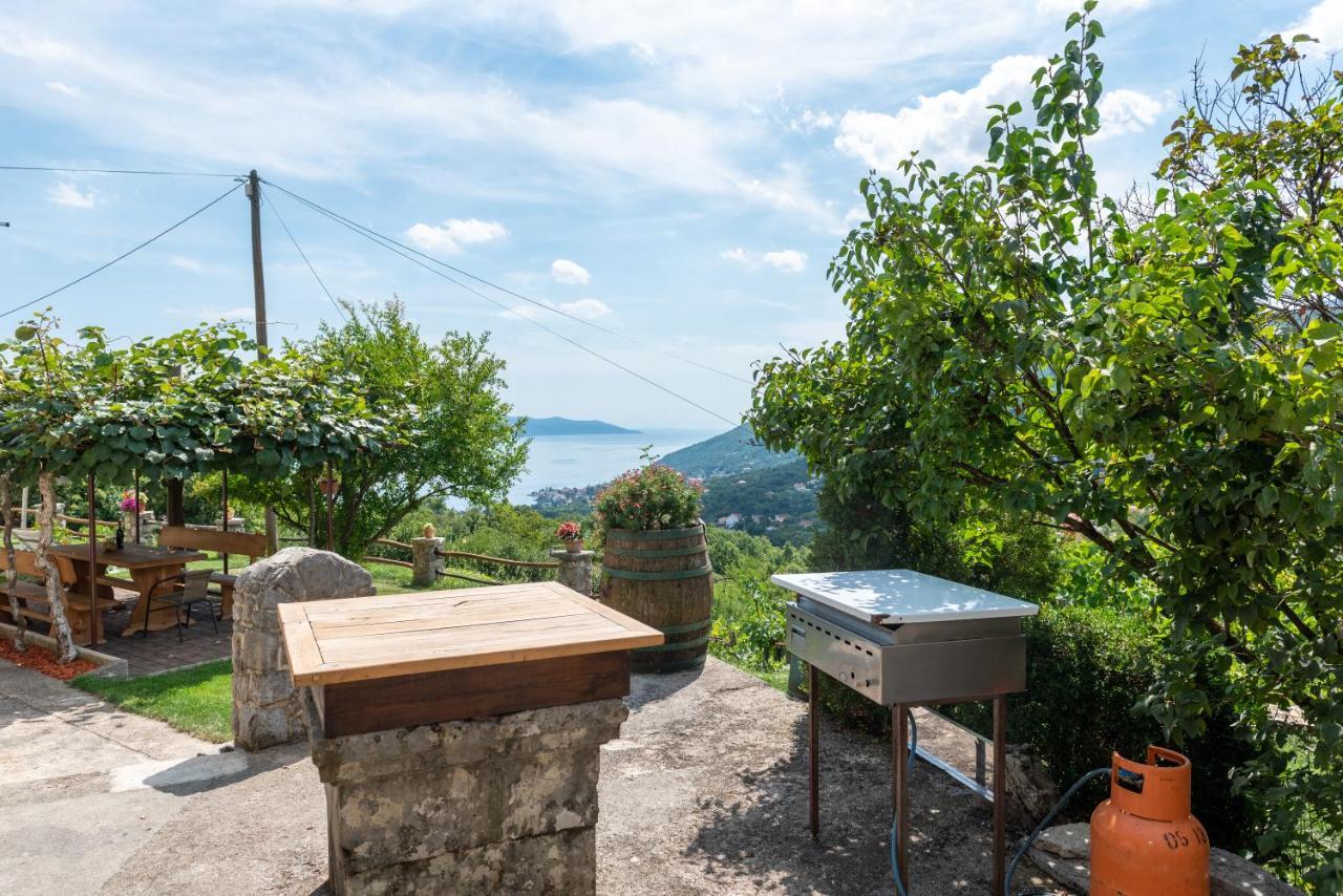 Sea View Apartment With Garden Near Opatija Veprinac Esterno foto