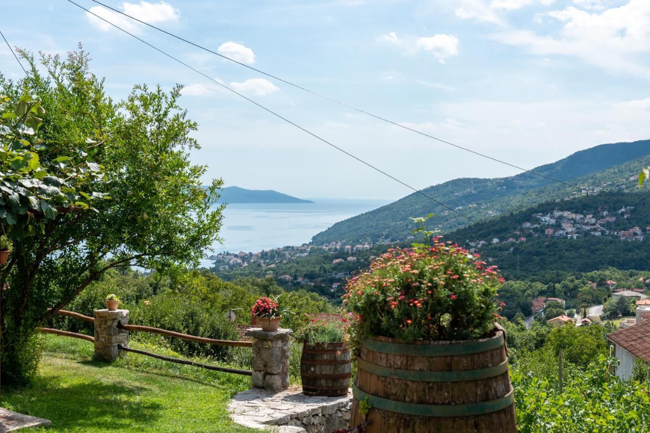 Sea View Apartment With Garden Near Opatija Veprinac Esterno foto