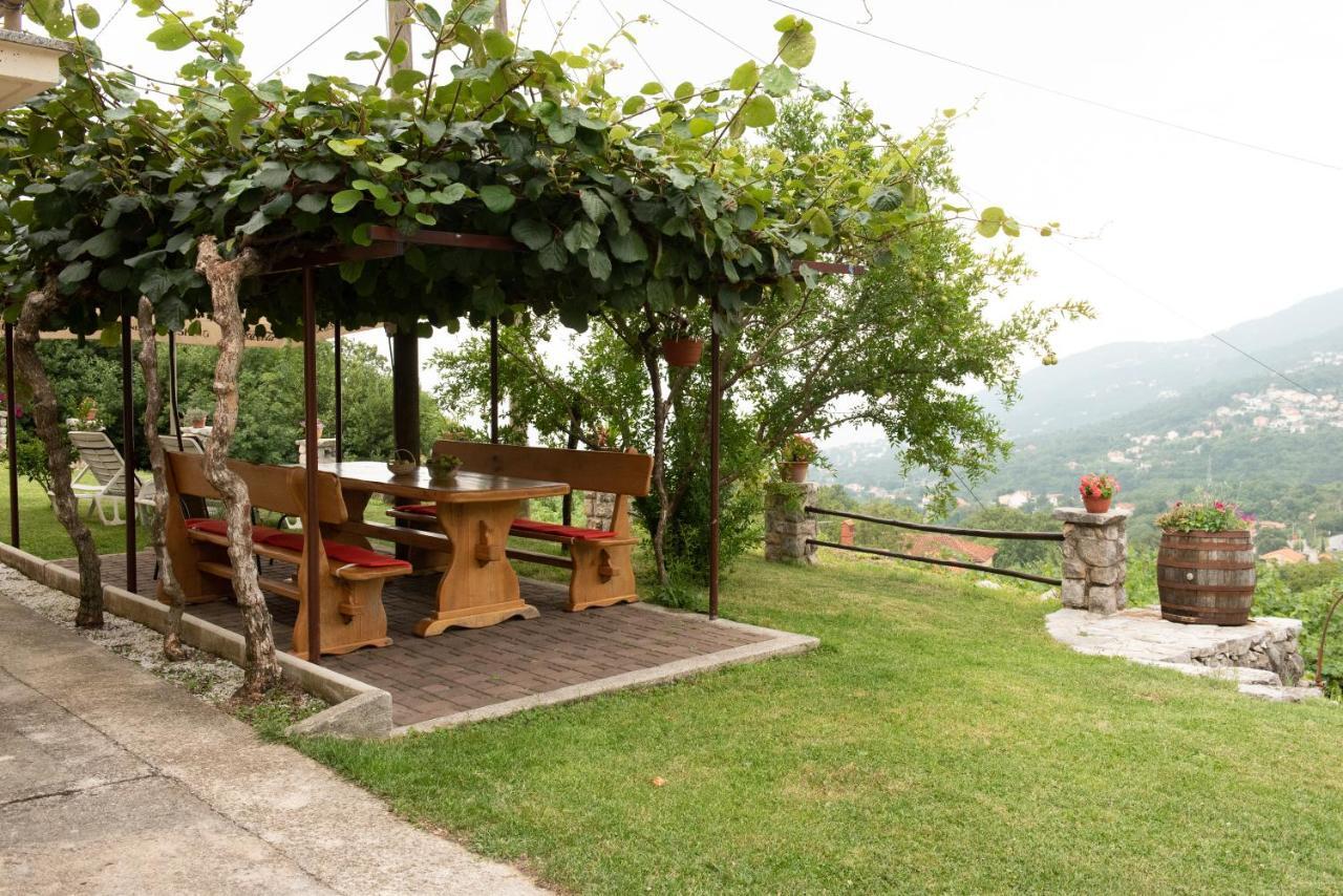 Sea View Apartment With Garden Near Opatija Veprinac Esterno foto