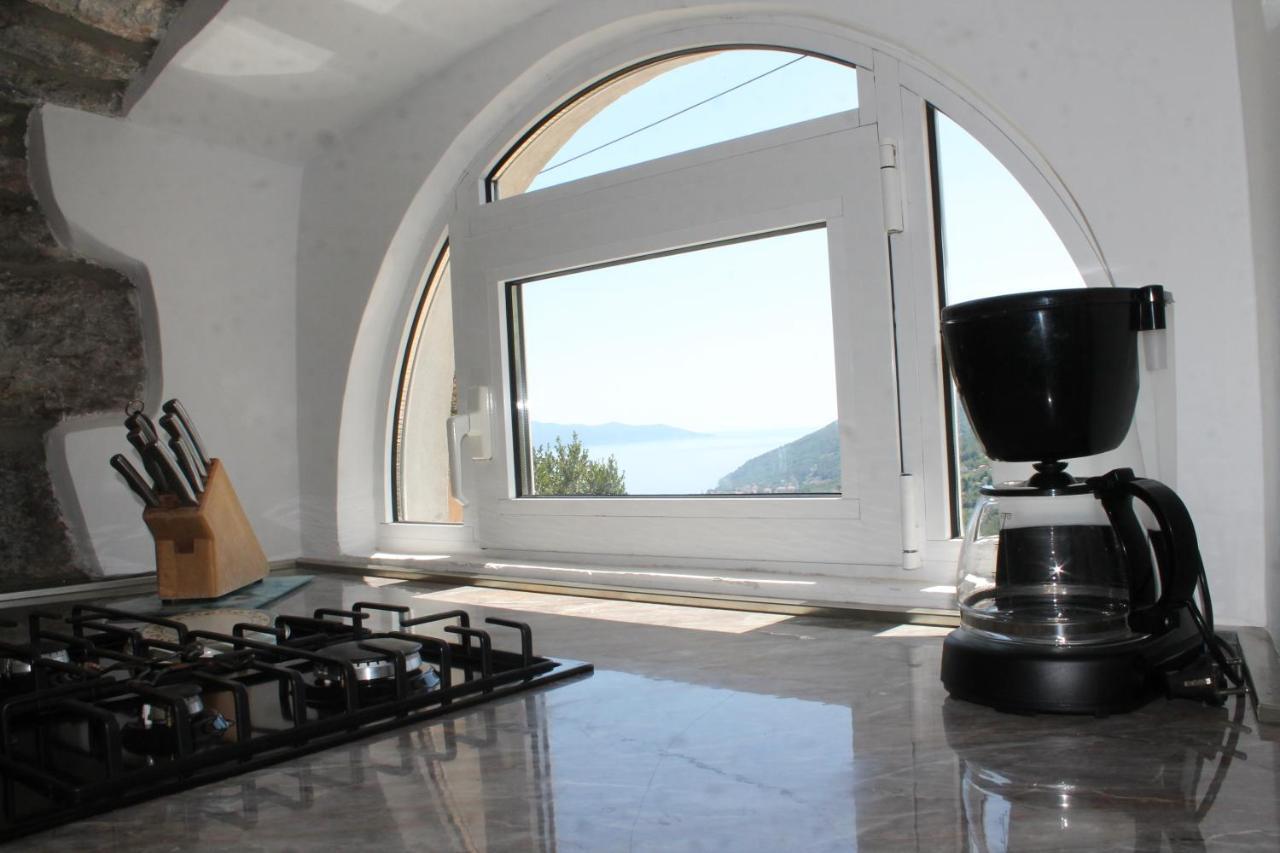 Sea View Apartment With Garden Near Opatija Veprinac Esterno foto