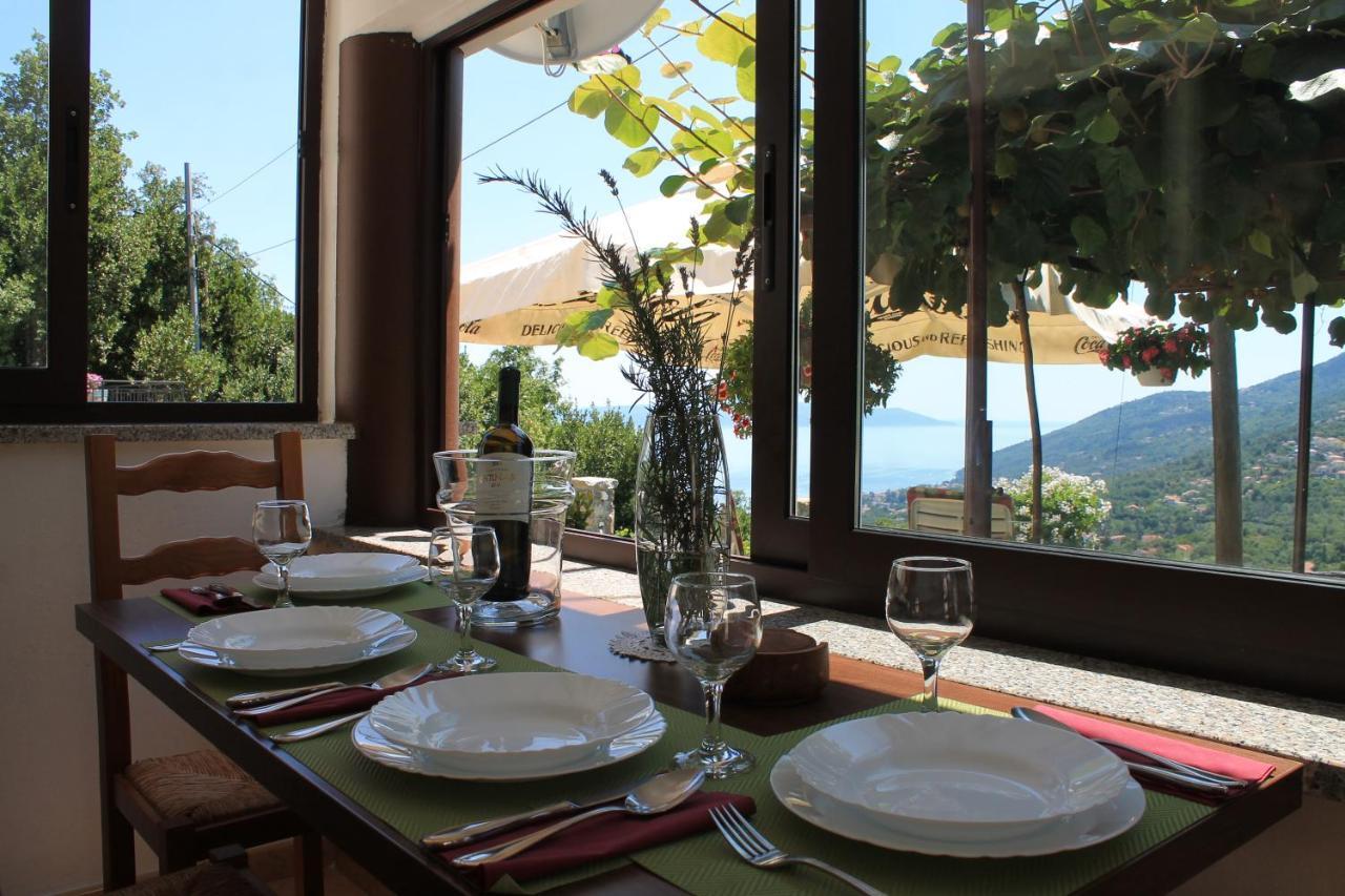 Sea View Apartment With Garden Near Opatija Veprinac Esterno foto